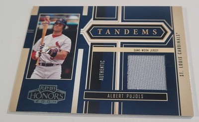 2004 Playoff Honors Tandem Material #35 Albert Pujols /Ken Boyer /250 Cardinals