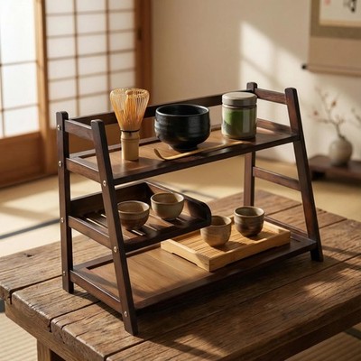 3 Tier Matcha Station, coffee station organizer Shelf with Drawer for Kitchen...