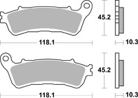 Bremsbelagsatz Scheibenbremse Prime - Sinter - SP Brembo 07HO66SP FüR Honda GL