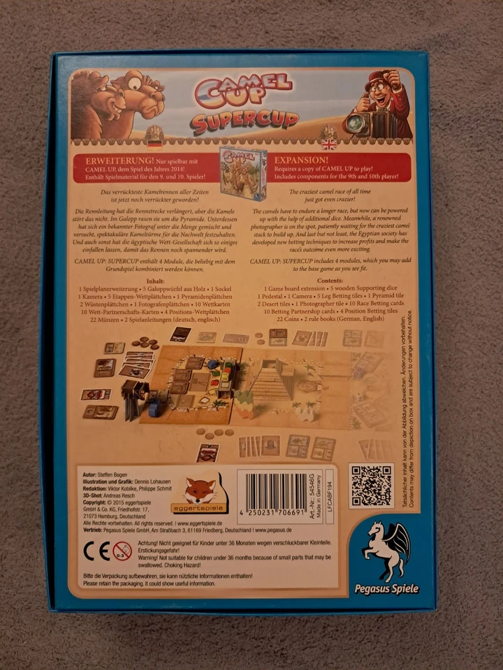 Camel Up - Supercup Erweiterung - Brettspiel - Pegasus Spiele - Vollständig - Bild 2 von 4