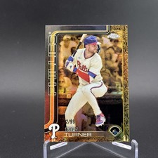 2025 Topps Gilded Trea Turner Black Gold Refractor /99 -Phillies