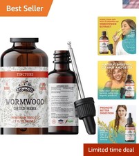 Organic Wormwood Tincture - 2 Fl Oz for Natural Digestive Wellness