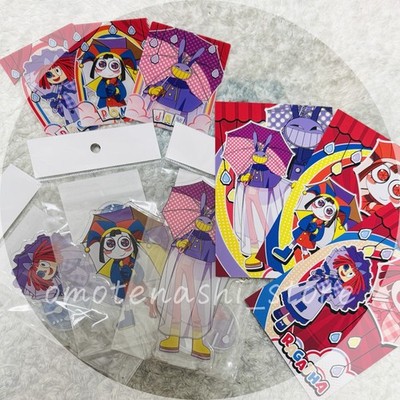 Amazing Digital Circus Rainy Day Acrylic Stand Card Postcard Ragatha Pomni Jax