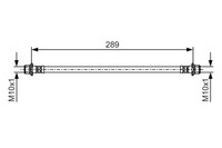 Bosch 1 987 481 A59 Bremsschlauch FüR Lexus, Toyota