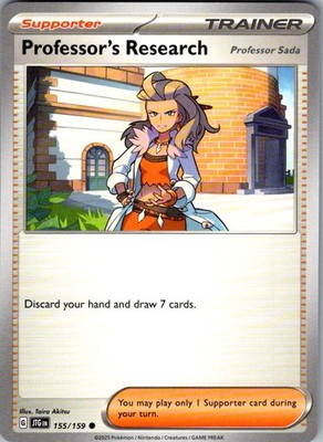 Professor's Research Journey Together 155/159 Common Pokemon Near Mint