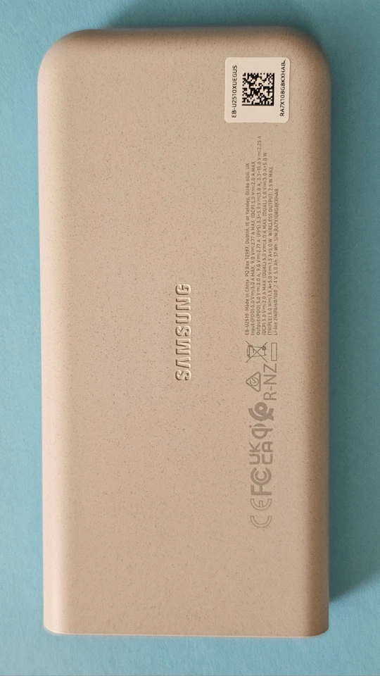 Batería de carga inalámbrica súper rápida original Samsung 25W 10.000 mAh Foto 2 de 3