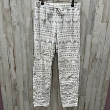 Gap Body Reindeer Flannel 100 Cotton Sleep Pants Womens XS Lounge Cozy Holiday