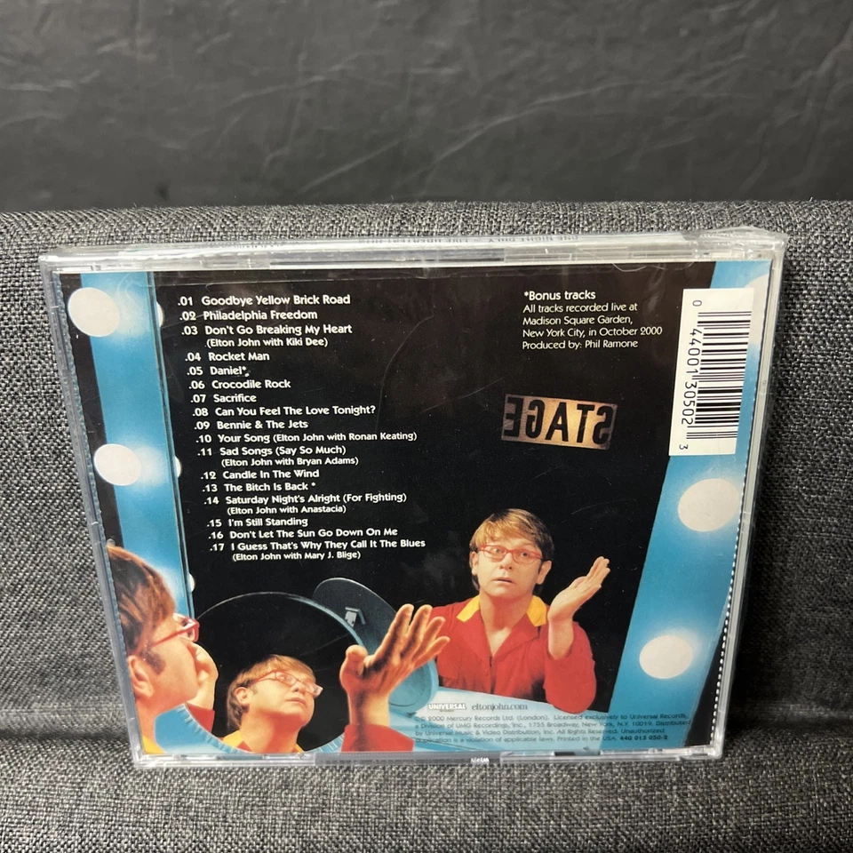 Elton John One Night Only Greatest Hits Live New Sealed CD with Hype Sticker - Image 2 of 4