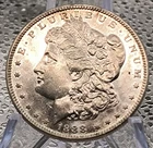 1888-S Morgan Dollar- BU UNC- Hard Clashed-Low Mintage-*RARE*