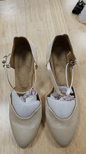 Women's White Satin Customized Heel Closed Toe Ballroom Dance Shoes Wedding