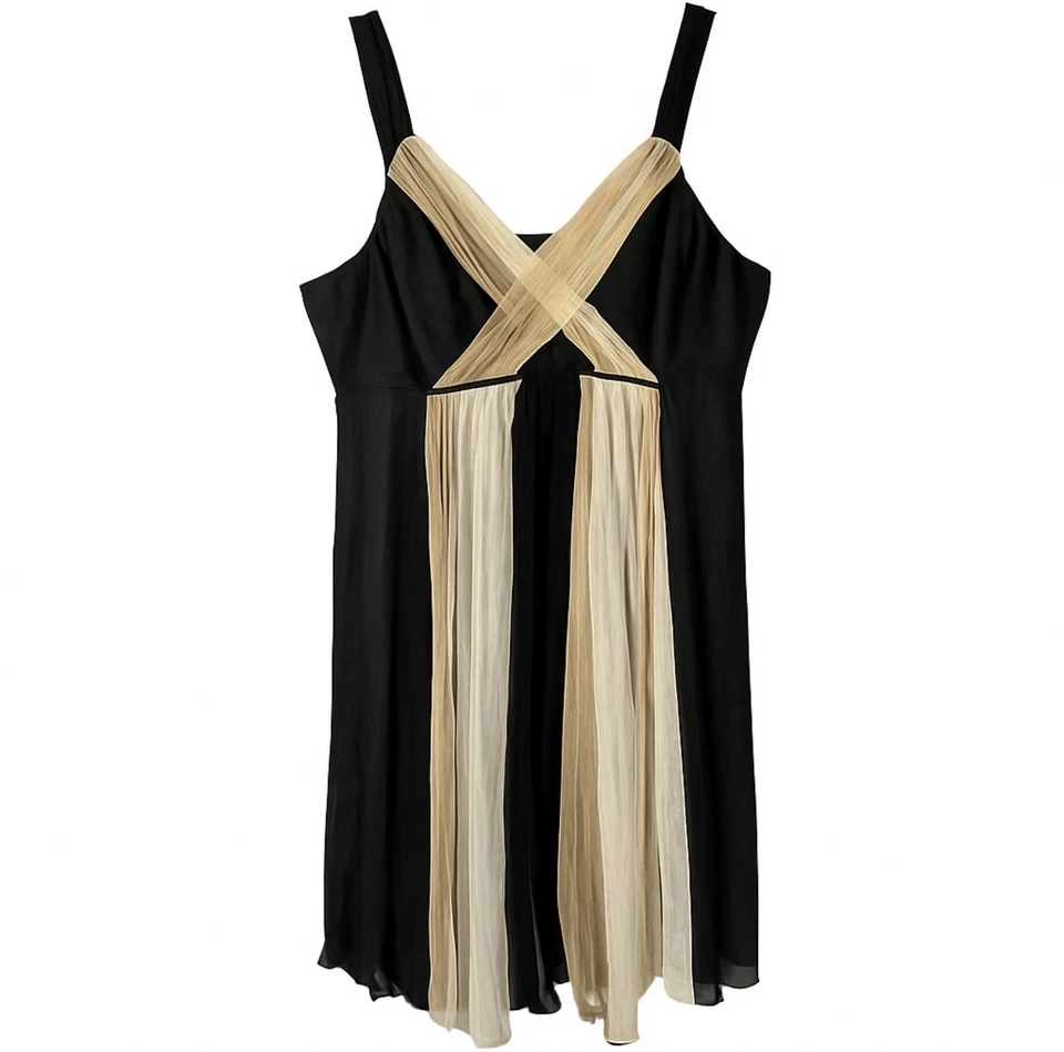 Vestido de Noche Midnight Velvet 18W Plus Negro Seda Entrecruzado Fluido Resort Lujo Foto 2 de 4