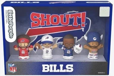 Fisher Price Little People Collector Buffalo Bills  NFL 4 Figure Set  Josh Allen