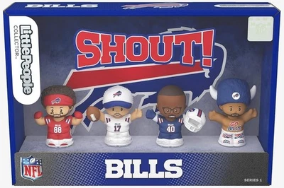 FISHER-PRICE Fisher Price Little People Collector Buffalo Bills NFL 4 Figure Set Josh Allen
