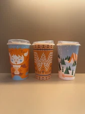 WHATABURGER 75th Anniversary Limited Edition 32 oz Christmas Cups Set of 3 NEW!