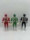 Mighty Morphin Power Rangers 1993 VTG 8" Bandai Action Figures Red Green Black