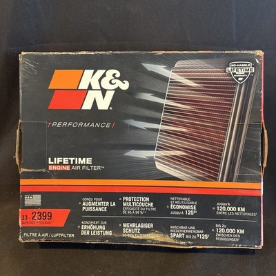 K&N 33-2399 Lifetime Air Filter High-Flow Performance 350Z 370Z G25 G35 Q60 QX50