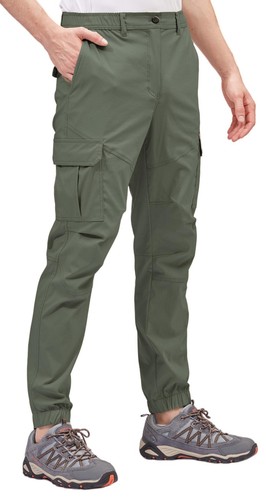 BLUE CHILL Men's Waterproof Hiking Pants, Slim Fit Cargo Joggers, Quick Dry O...