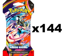 Pokemon TCG ME04 CHAOS RISING SLEEVED BOOSTER CASE 144 ct Sealed
