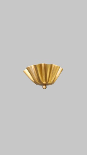 Lampada da parete artigianale elegante ottone grezzo,forma ondulata floreale unica parete artigianale s - Foto 5 di 5