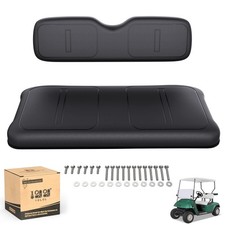 10L0L Golf Cart Replacement, Front Seat Bottom & Back Black 