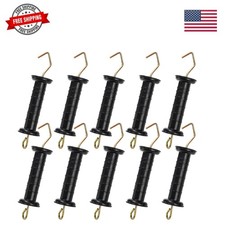 10 Pcs Electric Fence Gate Handle, Heavy Duty Electric Fence Insulators, Insu...