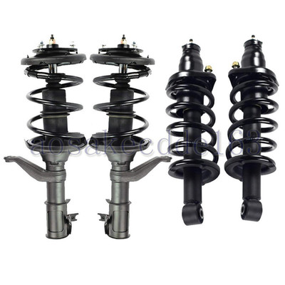 4x Complete Shock Struts Coil Spring Assembly for 2002-2006 Honda CR-V MK2 II RD