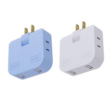 3 Way Flat Wall Plug Extender AC Adapter,Ultra Thin Folding Electrical Outlet...