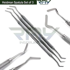 Set of 3 Dental Heidman Mixing Spatula Composite Plastic Filling Instruments