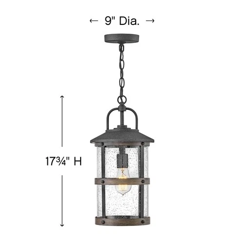Hinkley Lighting 2682 Lakehouse 9"W Open Air Outdoor Single - Black - Picture 4 of 4