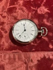 American Waltham Nickel 18s Pocket Watch for Repair Train 17 jewel Bartlett