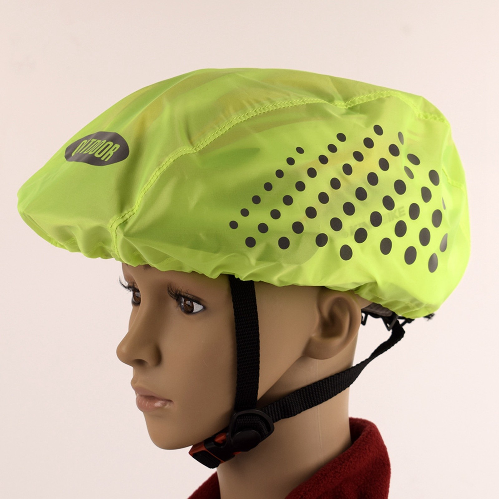 Helmet Cover Dust Proof Reflective Polyester Fiber Portable Waterproof Helmet