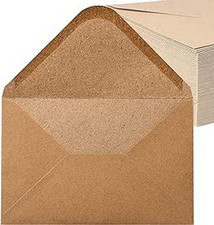Buste Autosigillante (100 Pezzi) Carta Kraft Antica/Senza Finestra - C6-162 X 11