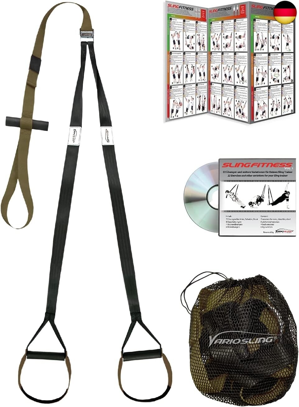 Original Sling Trainer Modell 2025 Schlingentrainer mit DVD Übungs-Poster +