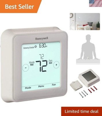 Compact 7-Day Programmable Thermostat with Easy Install and User-Friendly Design