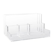Clear Acrylic File Sorter/Desk Organizer, Multiple compartments, 2 Large File...