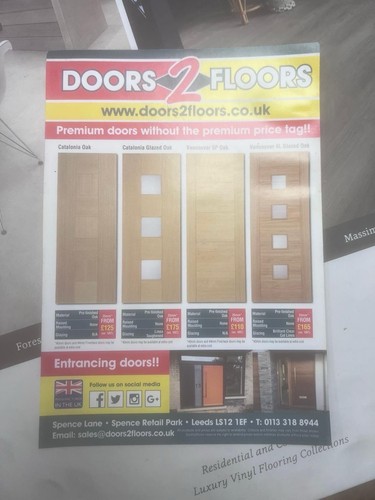 33”x78”x44mm (838) Full Fire Glass Door FD30 Pre-Finished Oak Rrp £750 - Picture 3 of 11