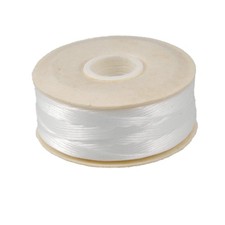 3 X 64-Yard Nylon Beading Thread Size D for Delica Beads White Pack of 3 bobbins