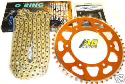 KTM Iris 520 O-Ring Ketten- & Ritzelset 14T 50T Orange (Kette & Ritzel)