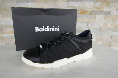 Baldinini EU 41 sneakers lace-up loafers shoes black New former RRP  338