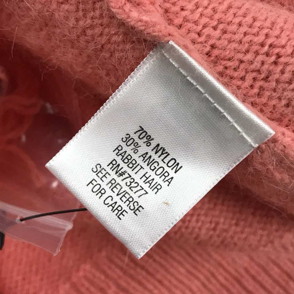 Apt 9 Suéter Mujer XL Melocotón Angora Cabello de Conejo Mangas Largas Cárdigan Suave Foto 3 de 4