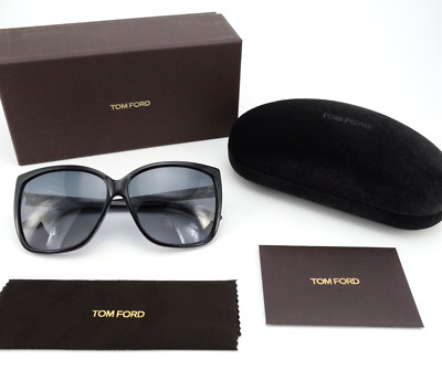 TOM FORD Sonnenbrille Lydia TF228 01B 61-12 135 Luxury Black Butterfly + Etui