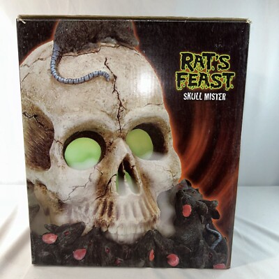 NEW Halloween Spencer Gifts Rat's Feast Skull Mister decoration Fog machine NOS