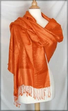 Pashmina shawl scarf wrap orange