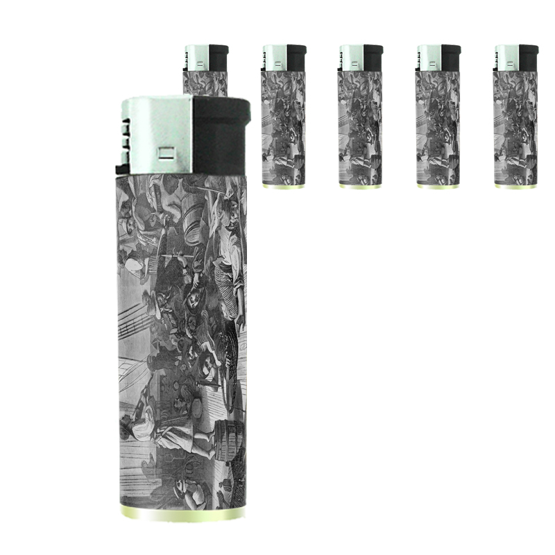 S Set Of 5 Electronic Refillable Butane