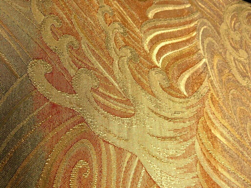 BB8229AA Silk Obi Fabric Vintage Wave 109.4x11.8in(278x30cm BB8229AA Silk Obi Fabric Vintage Wave 109.4x11.8in(278x30cm