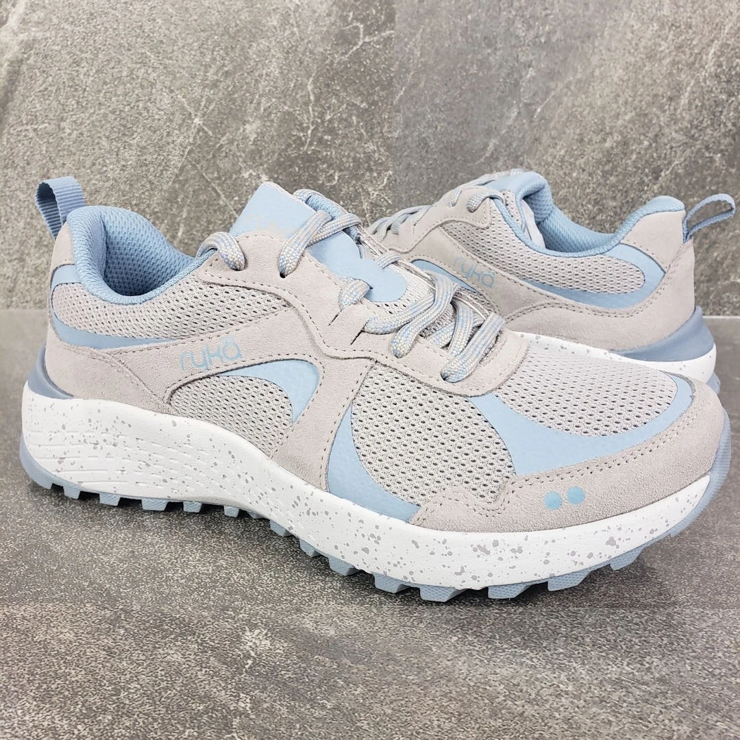 Ryka Sneakers Womens 6 M Gray Water Repellant Mesh Trail Shoes Kara