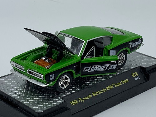 Plymouth Barracuda HEMI Super Stock GASKET 1:64 M2 Limitiert 9.000 Stk NEU - Picture 1 of 6