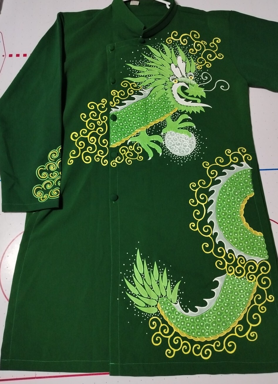 Green Dragon Vietnamese Boy Ao Dai - Vietnamese  Ao Dai For Kid main image 1