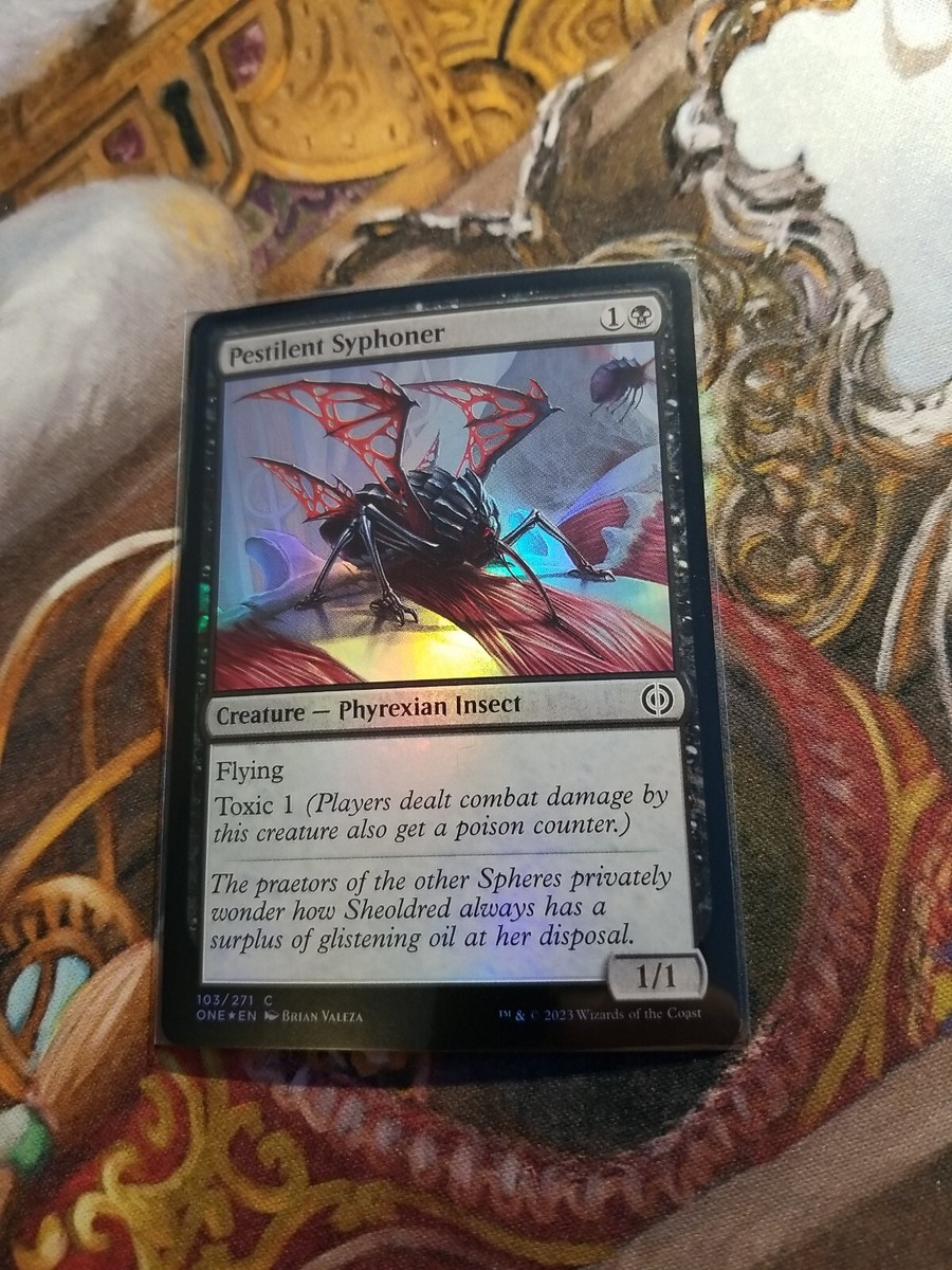 Pestilent Syphoner Foil MTG Phyrexia - Pack Fresh - | eBay