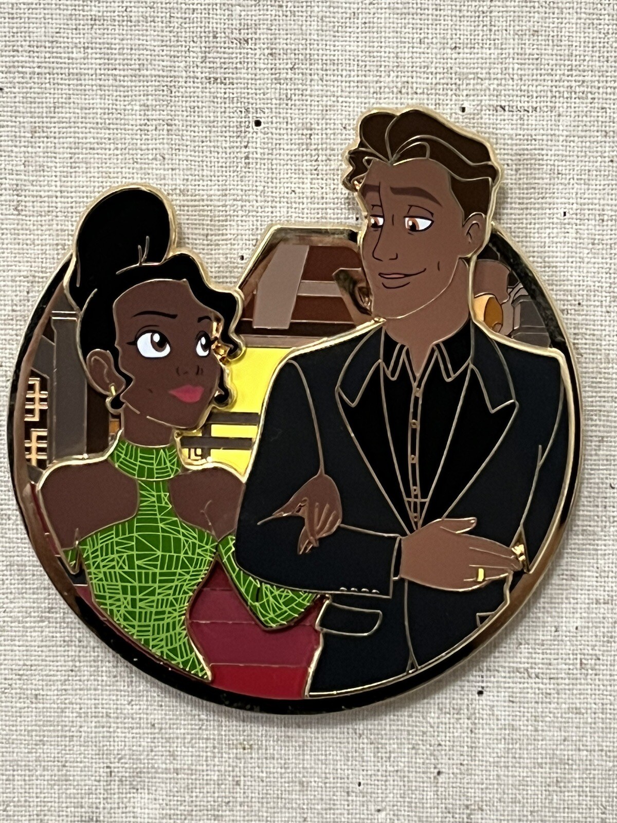 Agents of Mouse Fantasy Pin - Agents Edition - Naveen/Tiana Black Panther LE50